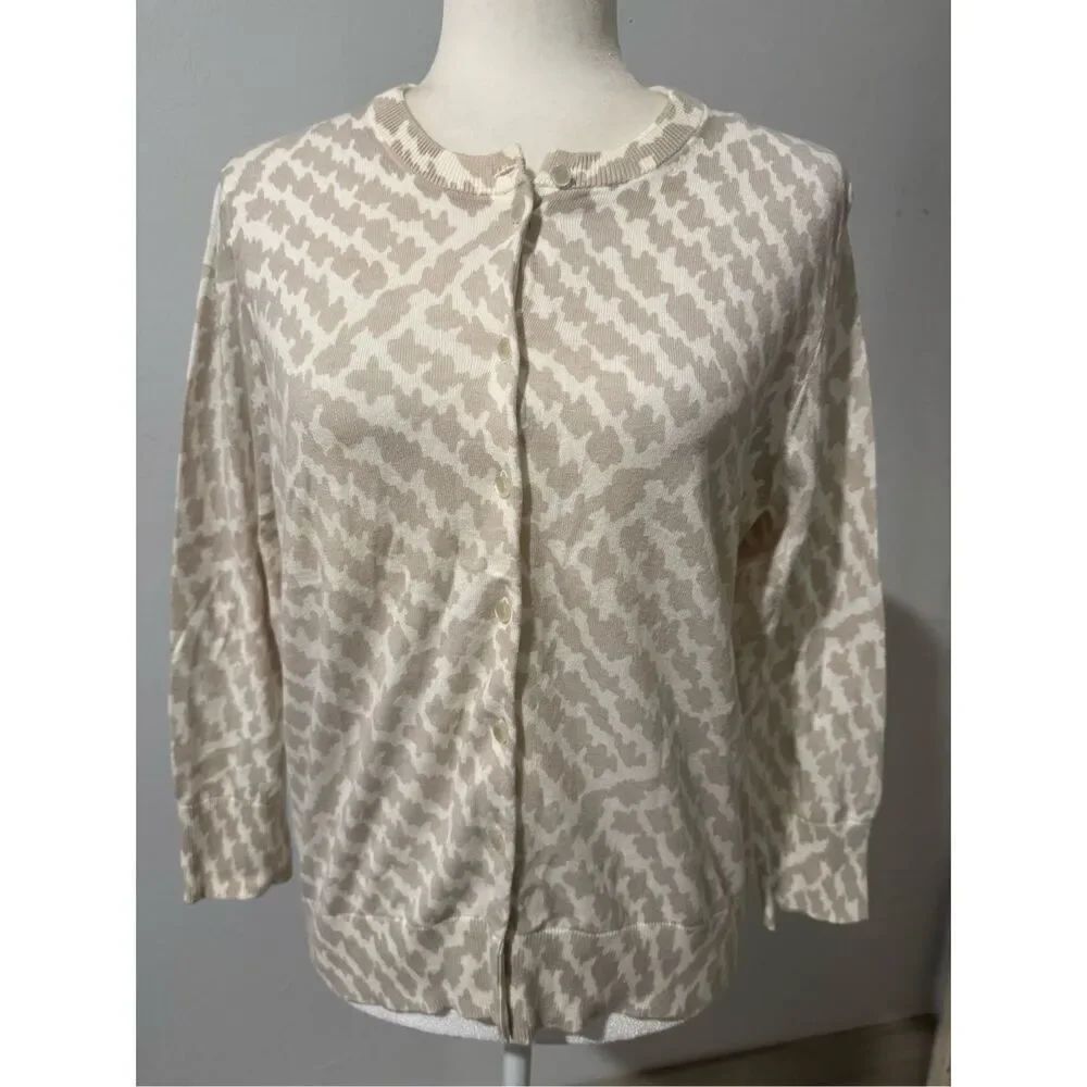 J. Crew button front sweater XL 100% cotton